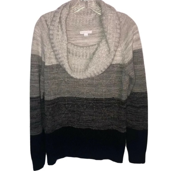 New York & Company | Sweaters | New York Company Cowl Neck Colorblock ...